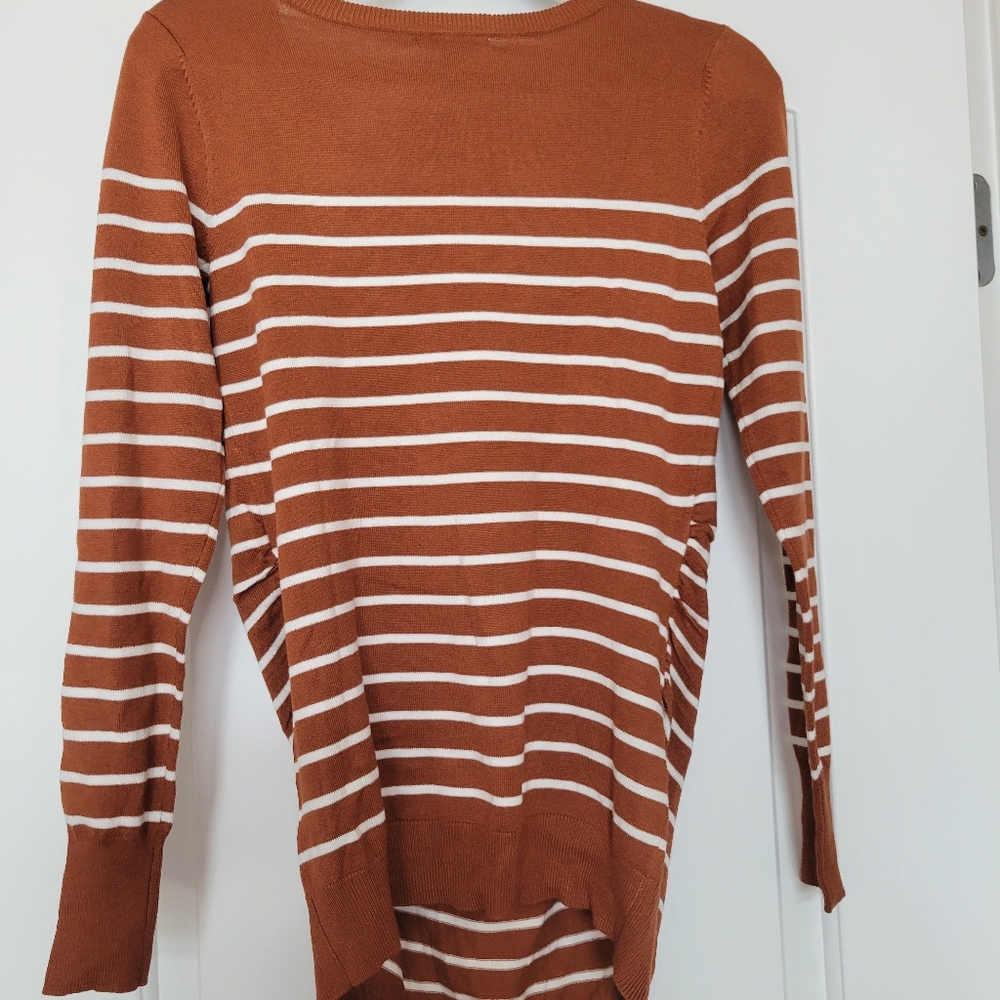 Small striped spring sweater